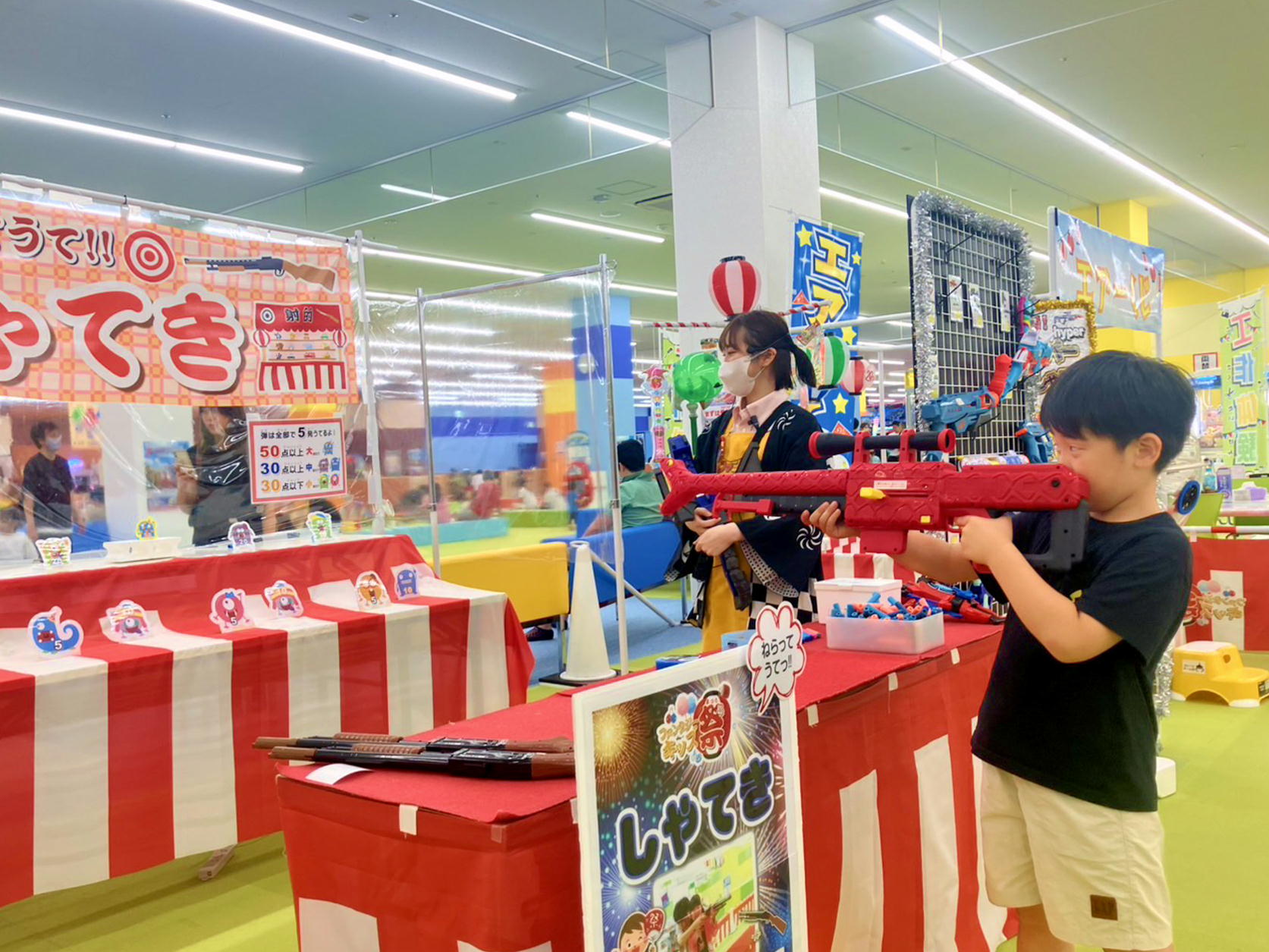 大人気の射的がさらにパワーアップ！☆