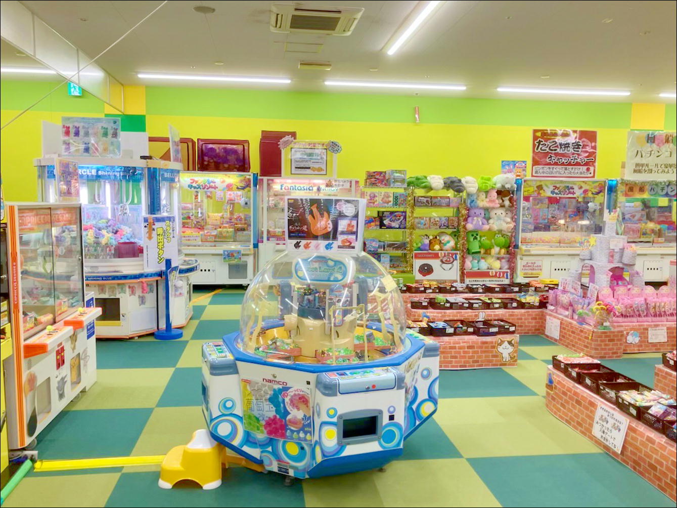 ワクワクドキドキのプライズコーナー！ お気に入りを見つけよう！