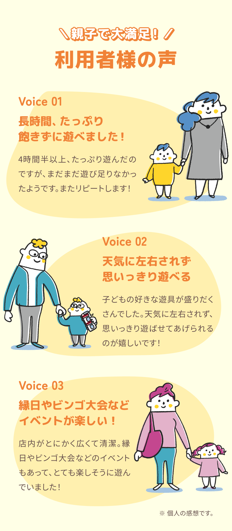 利用者様の声